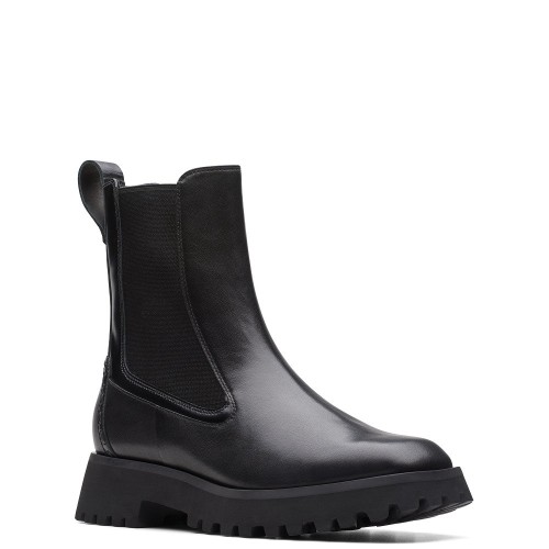 Γυναικεία Μποτάκια Μαύρο Δέρμα STAYSO RISE Clarks Γυναικεία Μποτάκια Μαύρο Δέρμα STAYSO RISE Clarks