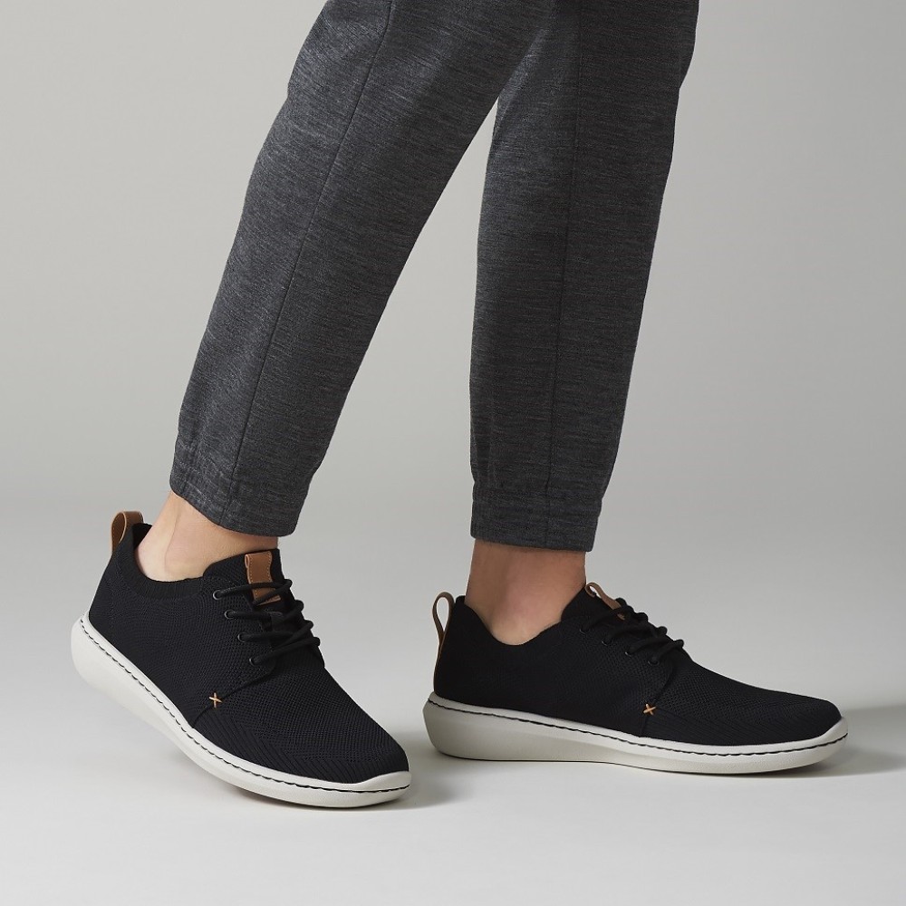 CLARKS</br>Ανδρικά Sneakers Μαύρο STEP URBAN MIX Clarks