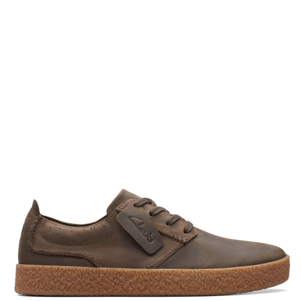 CLARKS</br>Ανδρικά Δετά Παπούτσια Χακί Δέρμα STREET HILL LACE Clarks CLARKS</br>Ανδρικά Δετά Παπούτσια Χακί Δέρμα STREET HILL LACE Clarks