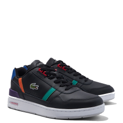 Ανδρικά Sneakers Μαύρο Δέρμα T-CLIP 744SMA0032Z83 Lacoste