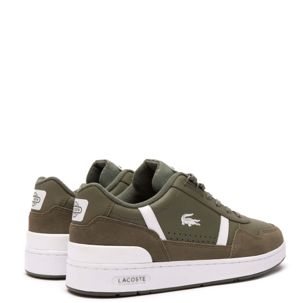 LACOSTE</br>Ανδρικά Sneakers Χακί Δέρμα T-CLIP 746SMA0112255 Lacoste LACOSTE</br>Ανδρικά Sneakers Χακί Δέρμα T-CLIP 746SMA0112255 Lacoste
