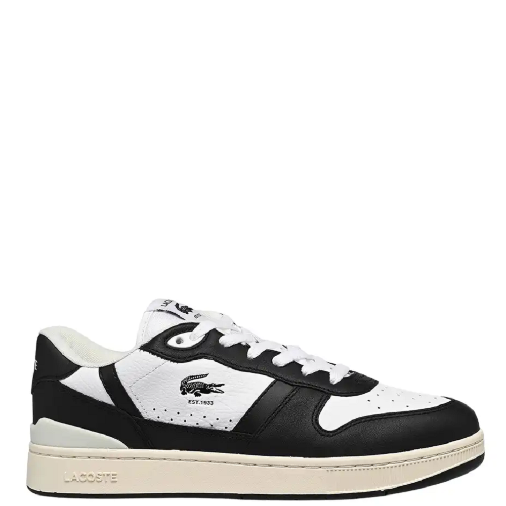 LACOSTE</br>Ανδρικά Sneakers Λευκό/Μαύρο Δέρμα T-CLIP SET 748SMA0042147 Lacoste LACOSTE</br>Ανδρικά Sneakers Λευκό/Μαύρο Δέρμα T-CLIP SET 748SMA0042147 Lacoste