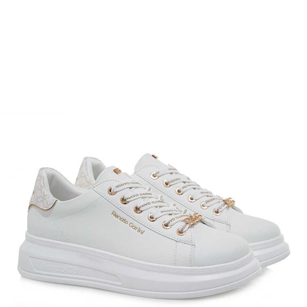 RENATO GARINI</br>Γυναικεία Sneakers Λευκό Πλατίνα Στάμπα 2148-42EX58 Renato Garini RENATO GARINI</br>Γυναικεία Sneakers Λευκό Πλατίνα Στάμπα 2148-42EX58 Renato Garini
