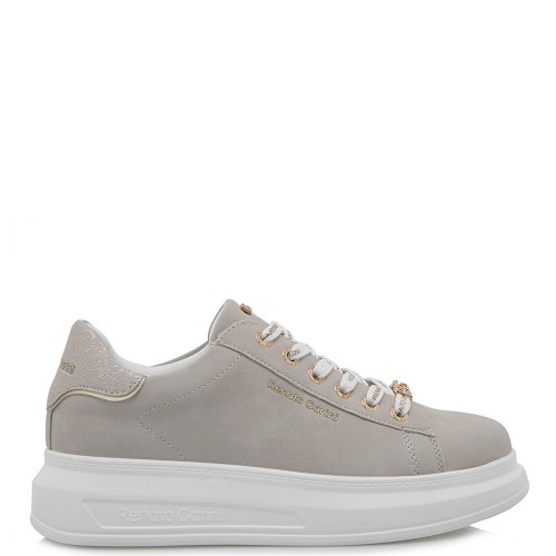 Γυναικεία Sneakers Off White Πλατίνα Στάμπα 2148-42EX58 Renato Garini