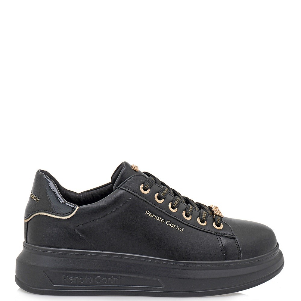 RENATO GARINI</br>Γυναικεία Sneakers Μαύρο Μαύρο Βερνί Πλατίνα 2148-42EX58 Renato Garini RENATO GARINI</br>Γυναικεία Sneakers Μαύρο Μαύρο Βερνί Πλατίνα 2148-42EX58 Renato Garini