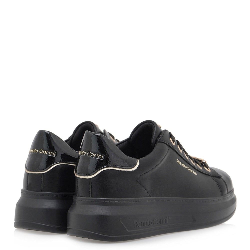 RENATO GARINI</br>Γυναικεία Sneakers Μαύρο Μαύρο Βερνί Πλατίνα 2148-42EX58 Renato Garini RENATO GARINI</br>Γυναικεία Sneakers Μαύρο Μαύρο Βερνί Πλατίνα 2148-42EX58 Renato Garini