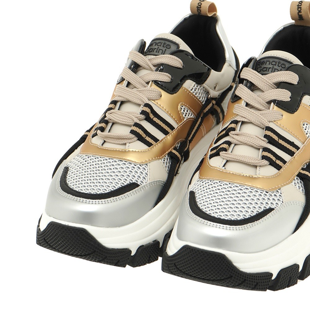 RENATO GARINI</br>Γυναικεία Sneakers Λευκό Πλατίνα Ασημί 2147-42EX95 Renato Garini RENATO GARINI</br>Γυναικεία Sneakers Λευκό Πλατίνα Ασημί 2147-42EX95 Renato Garini