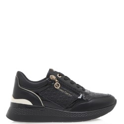 Γυναικεία Sneakers Μαύρο Στάμπα Μαύρο Βερνί 2083-42EX102 Renato Garini