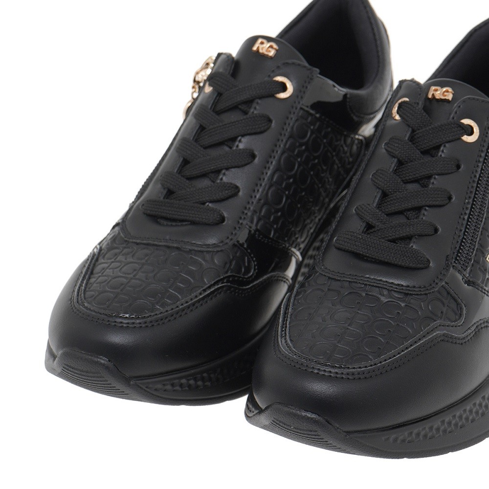 RENATO GARINI</br>Γυναικεία Sneakers Μαύρο Στάμπα Μαύρο Βερνί 2083-42EX102 Renato Garini RENATO GARINI</br>Γυναικεία Sneakers Μαύρο Στάμπα Μαύρο Βερνί 2083-42EX102 Renato Garini