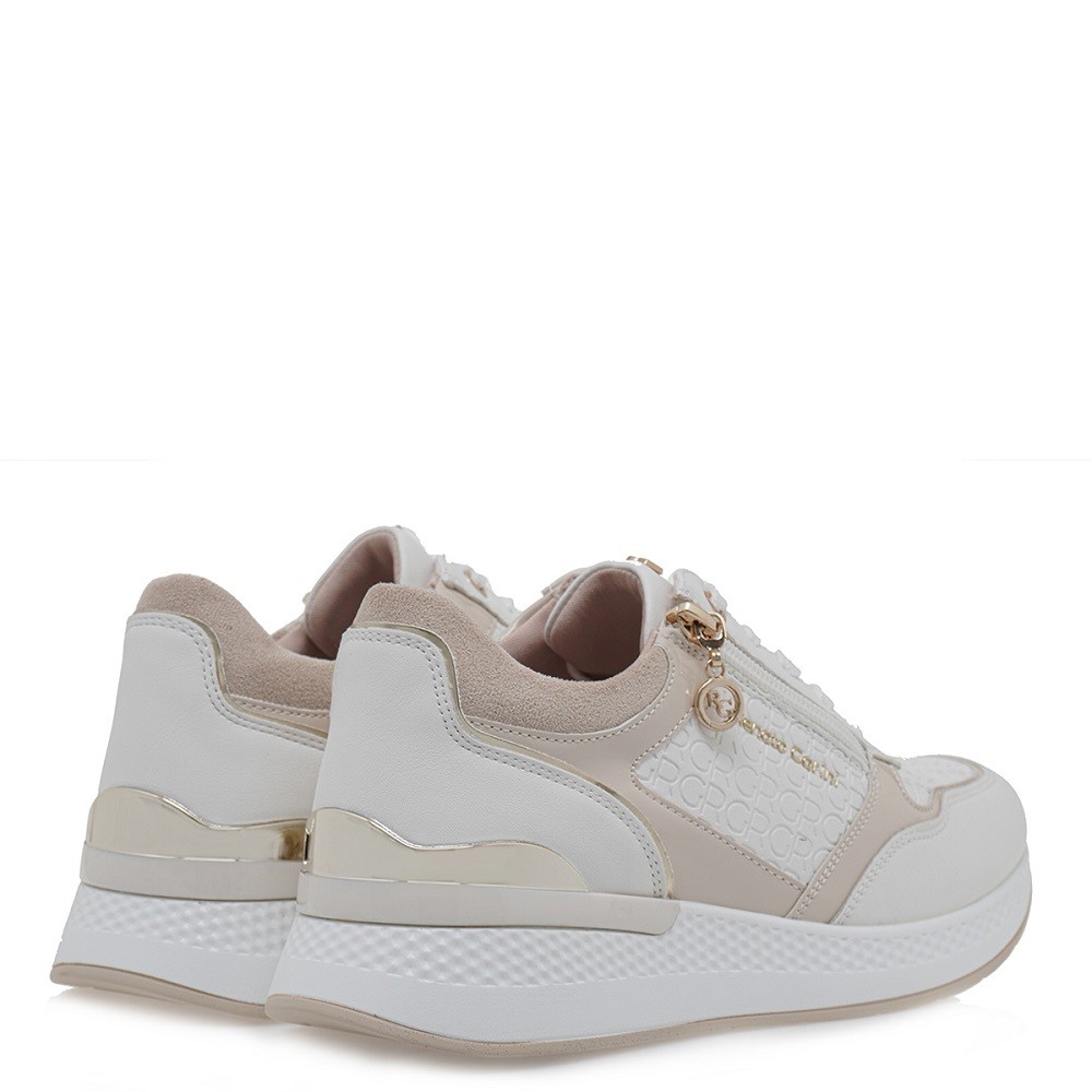 RENATO GARINI</br>Γυναικεία Sneakers Λευκό Στάμπα Nude Βερνί 2083-42EX102 Renato Garini RENATO GARINI</br>Γυναικεία Sneakers Λευκό Στάμπα Nude Βερνί 2083-42EX102 Renato Garini