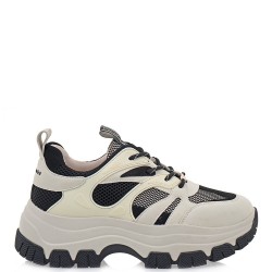Γυναικεία Sneakers Off White/Μαύρο 2147-42EX104 Renato Garini