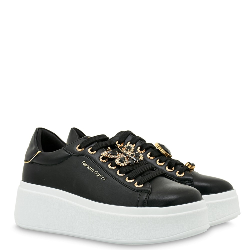 RENATO GARINI</br>Γυναικεία Sneakers Μαύρο 88-32 BUTTERFLY Renato Garini RENATO GARINI</br>Γυναικεία Sneakers Μαύρο 88-32 BUTTERFLY Renato Garini
