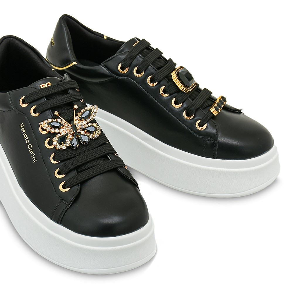 RENATO GARINI</br>Γυναικεία Sneakers Μαύρο 88-32 BUTTERFLY Renato Garini RENATO GARINI</br>Γυναικεία Sneakers Μαύρο 88-32 BUTTERFLY Renato Garini