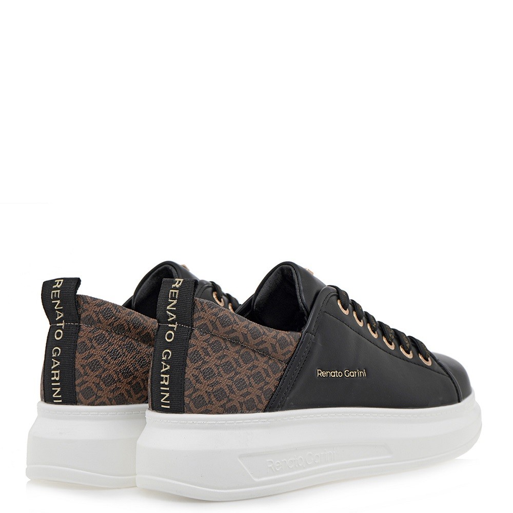 RENATO GARINI</br>Γυναικεία Sneakers Μαύρο Καφέ Στάμπα 2148-42EX59 Renato Garini RENATO GARINI</br>Γυναικεία Sneakers Μαύρο Καφέ Στάμπα 2148-42EX59 Renato Garini