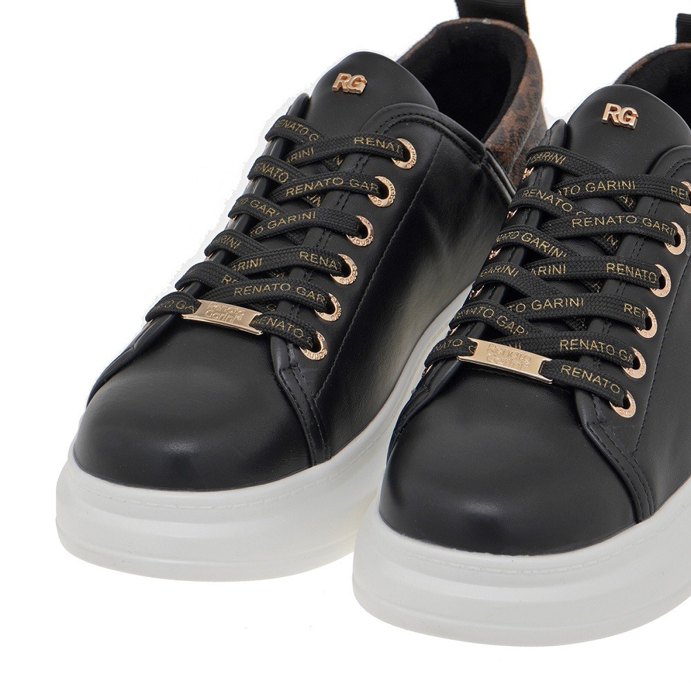 RENATO GARINI</br>Γυναικεία Sneakers Μαύρο Καφέ Στάμπα 2148-42EX59 Renato Garini RENATO GARINI</br>Γυναικεία Sneakers Μαύρο Καφέ Στάμπα 2148-42EX59 Renato Garini