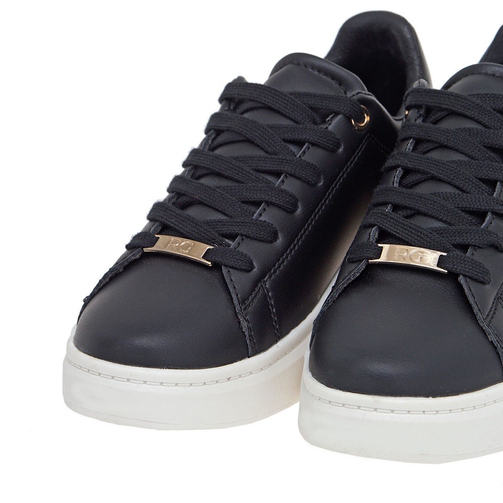 RENATO GARINI</br>Γυναικεία Sneakers Μαύρο Μαύρο Κροκό Βερνί NEW 21VW2016 Renato Garini RENATO GARINI</br>Γυναικεία Sneakers Μαύρο Μαύρο Κροκό Βερνί NEW 21VW2016 Renato Garini