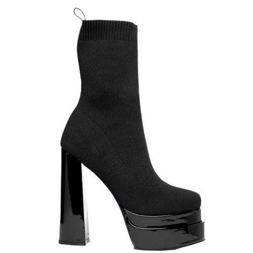 Γυναικεία Μποτάκια Μαύρο Ελαστικό Μαύρο Βερνί T3729-L1561 Exe Γυναικεία Μποτάκια Μαύρο Ελαστικό Μαύρο Βερνί T3729-L1561 Exe