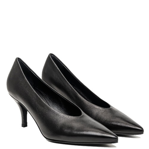 Kalogirou TATI15-0071 Γυναικείες Γόβες Μαύρο Δέρμα