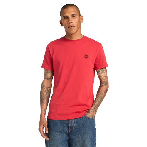 Timberland SS Dunstan River Crew Slim Tee A2BPR-N96 Ανδρικό T-shirt Κόκκινο