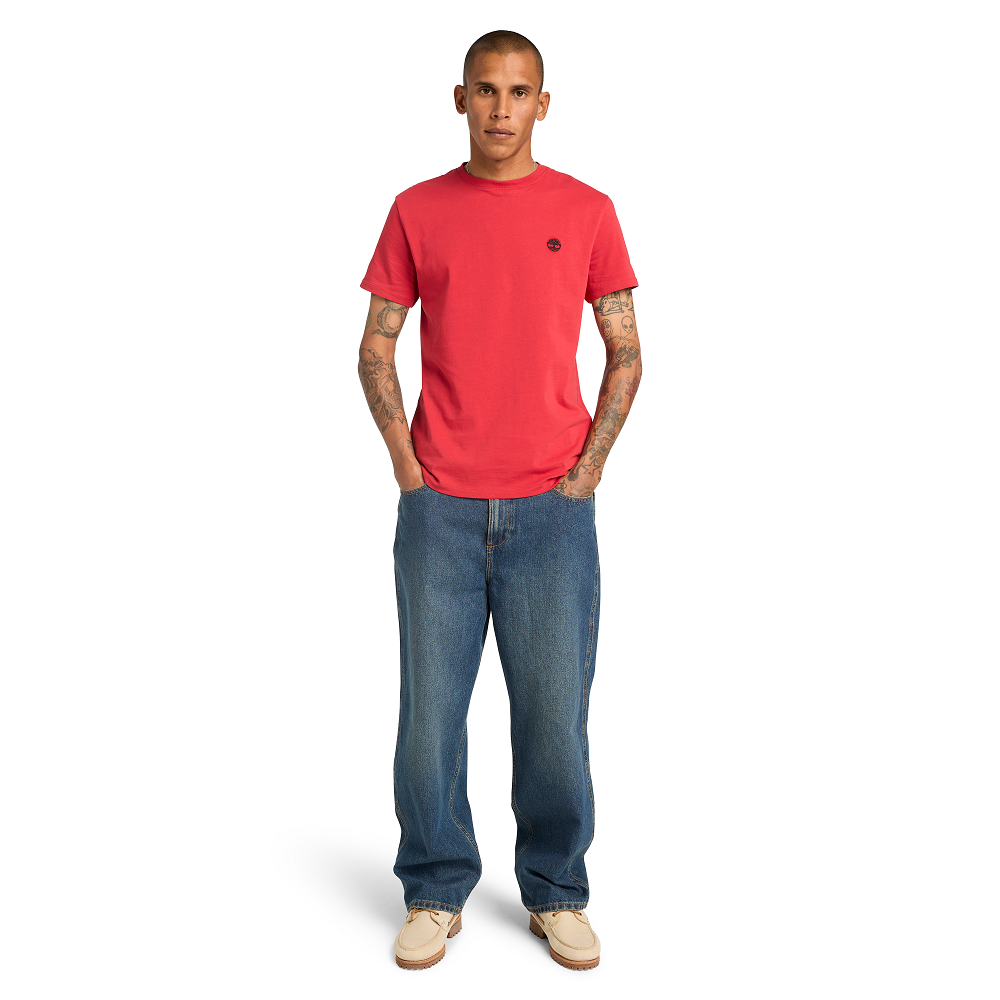 TIMBERLAND</br>Timberland SS Dunstan River Crew Slim Tee A2BPR-N96 Ανδρικό T-shirt Κόκκινο
