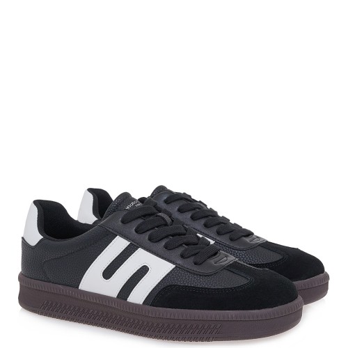 Renato Garini TOKIO-M ( L-8586A ) Ανδρικά Sneakers Μαύρο/Μαύρο Καστόρι/Λευκό Renato Garini TOKIO-M ( L-8586A ) Ανδρικά Sneakers Μαύρο/Μαύρο Καστόρι/Λευκό
