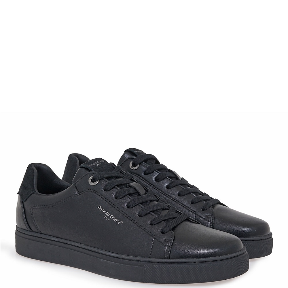 RENATO GARINI</br>Renato Garini TORINO-018 Ανδρικά Sneakers Μαύρο/Μαύρο Καστόρι RENATO GARINI</br>Renato Garini TORINO-018 Ανδρικά Sneakers Μαύρο/Μαύρο Καστόρι