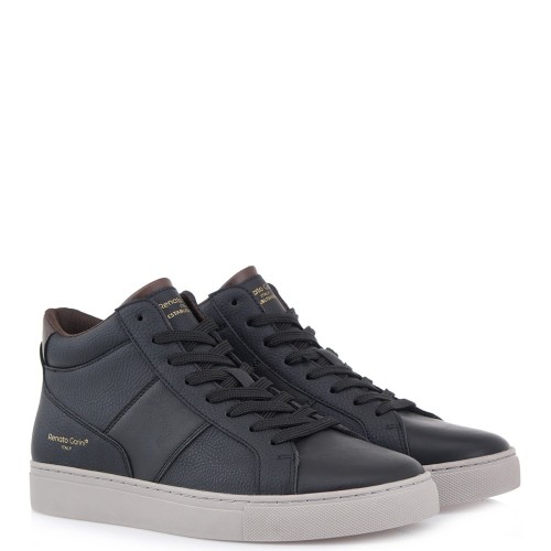 Ανδρικά Μποτάκια Μαύρο/Καφέ/Γκρι TORINO-2202 Renato Garini