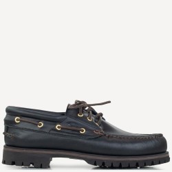 Ανδρικά Boat-shoes/Ιστιοπλοϊκά Μαύρο Δέρμα C14 TRACTOR Sea & City