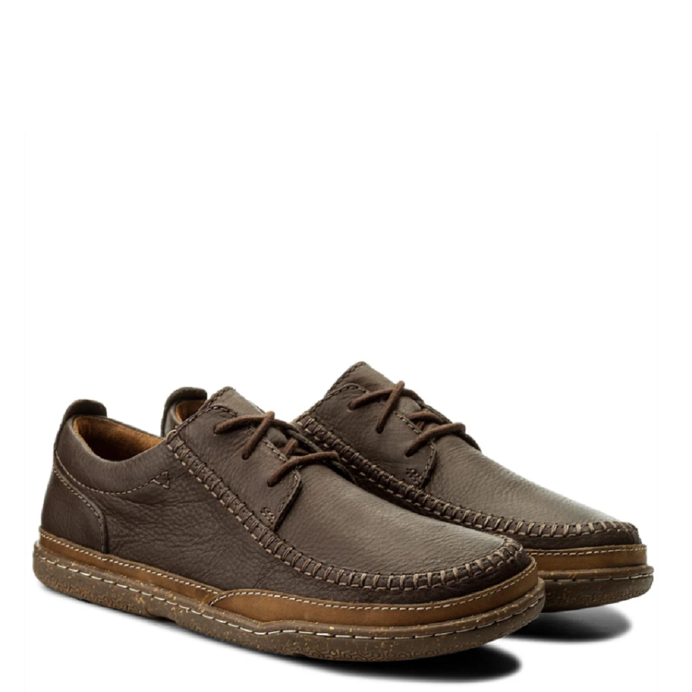 CLARKS</br>Ανδρικά Δετά Παπούτσια Καφέ Δέρμα TRAPELL APRON Clarks CLARKS</br>Ανδρικά Δετά Παπούτσια Καφέ Δέρμα TRAPELL APRON Clarks