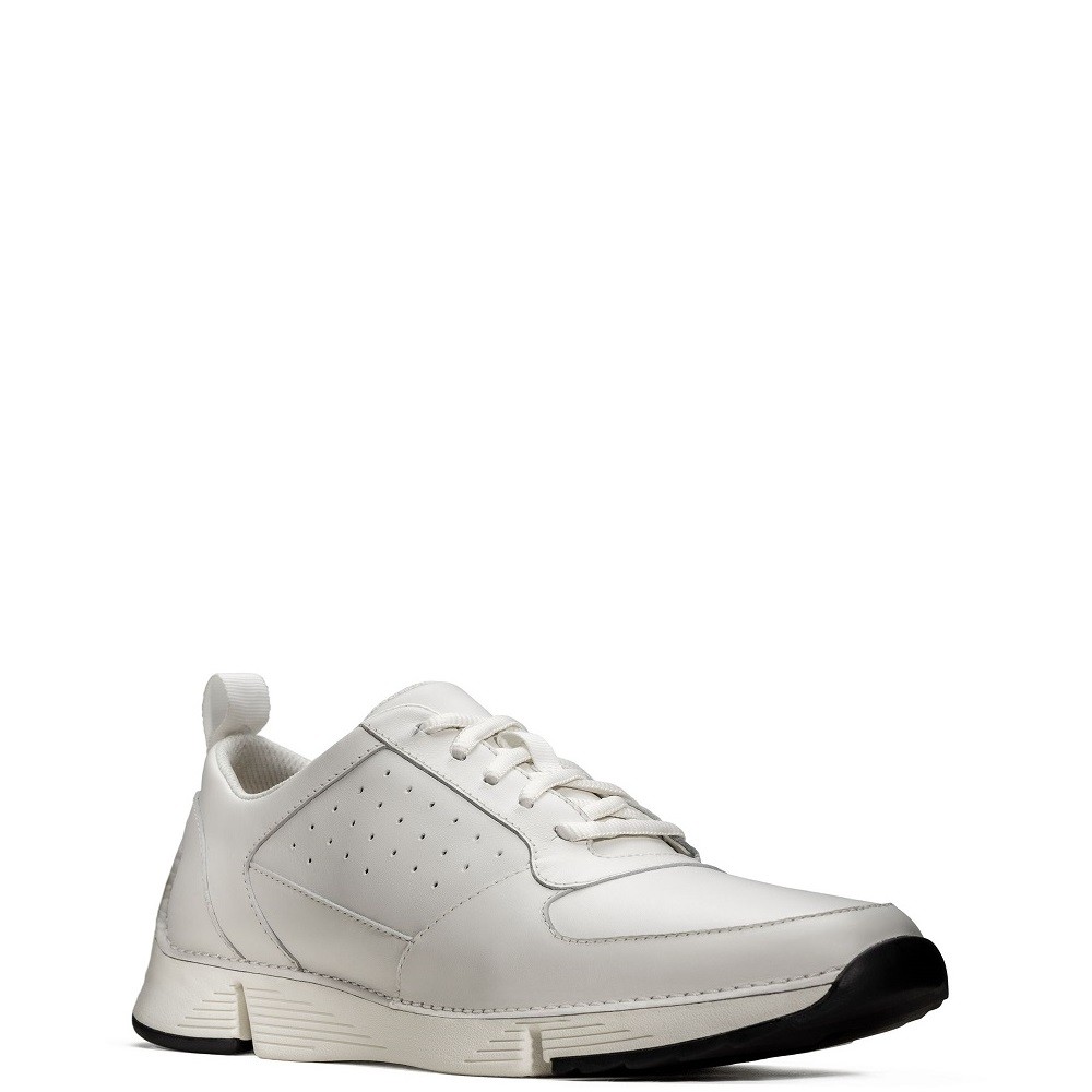 CLARKS</br>Ανδρικά Sneakers Λευκό Δέρμα TRI SPRINT Clarks CLARKS</br>Ανδρικά Sneakers Λευκό Δέρμα TRI SPRINT Clarks