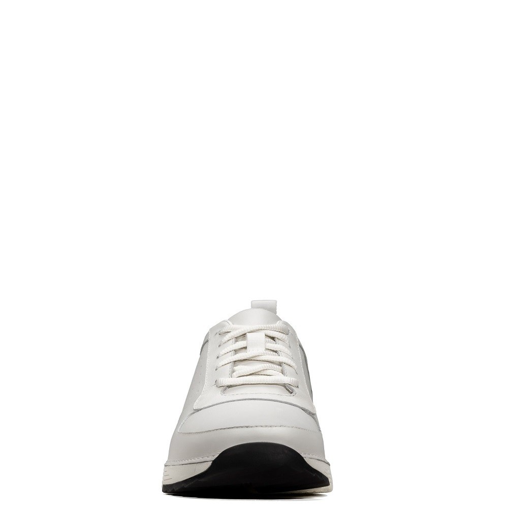 CLARKS</br>Ανδρικά Sneakers Λευκό Δέρμα TRI SPRINT Clarks CLARKS</br>Ανδρικά Sneakers Λευκό Δέρμα TRI SPRINT Clarks