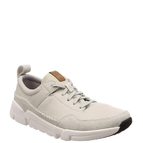 Ανδρικά Sneakers Λευκό Δέρμα TRIACTIVE RUN Clarks Ανδρικά Sneakers Λευκό Δέρμα TRIACTIVE RUN Clarks