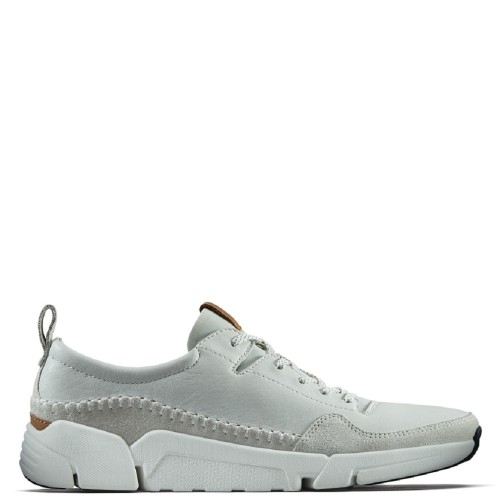 Ανδρικά Sneakers Λευκό Δέρμα TRIACTIVE RUN Clarks Ανδρικά Sneakers Λευκό Δέρμα TRIACTIVE RUN Clarks