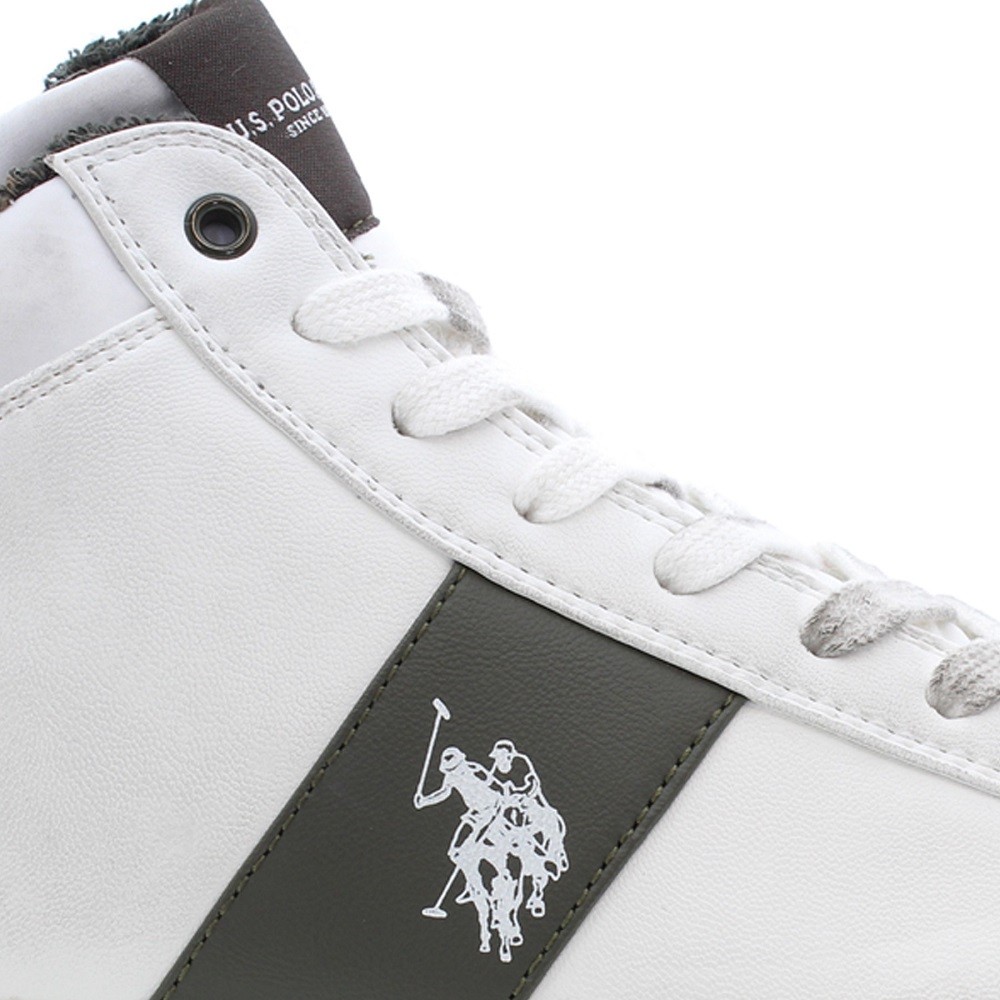 U.S. POLO ASSN.</br>Ανδρικά Μποτάκια Λευκό TYMES007-WHI-CU001 U.S. Polo Assn.