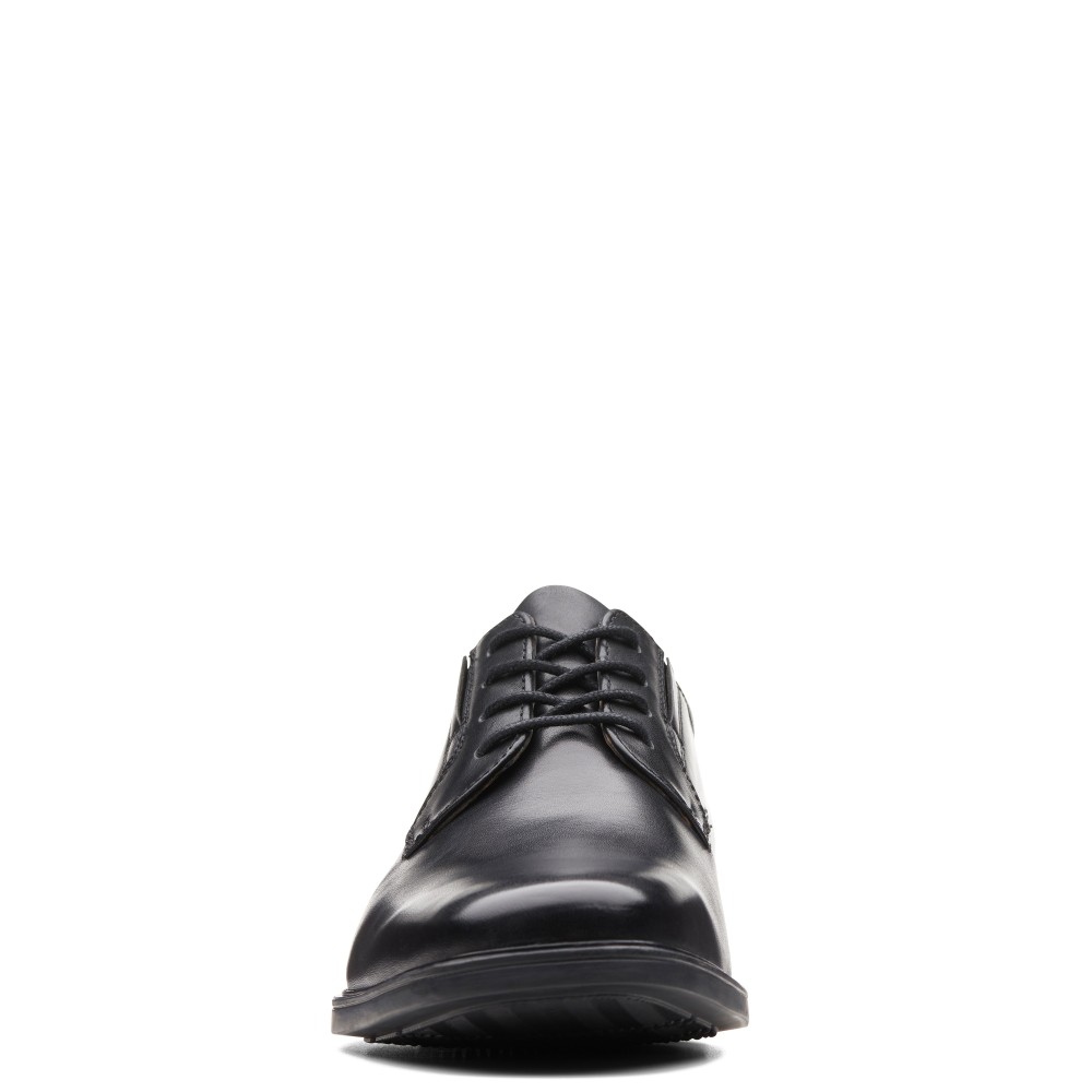CLARKS</br>Ανδρικά Δετά Παπούτσια Μαύρο Δέρμα TILDEN PLAIN Clarks CLARKS</br>Ανδρικά Δετά Παπούτσια Μαύρο Δέρμα TILDEN PLAIN Clarks