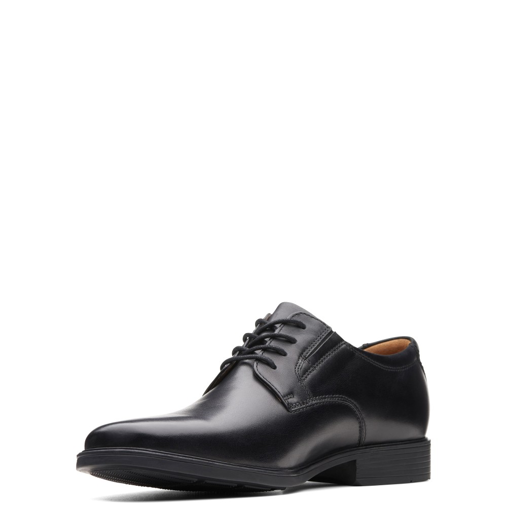 CLARKS</br>Ανδρικά Δετά Παπούτσια Μαύρο Δέρμα TILDEN PLAIN Clarks CLARKS</br>Ανδρικά Δετά Παπούτσια Μαύρο Δέρμα TILDEN PLAIN Clarks