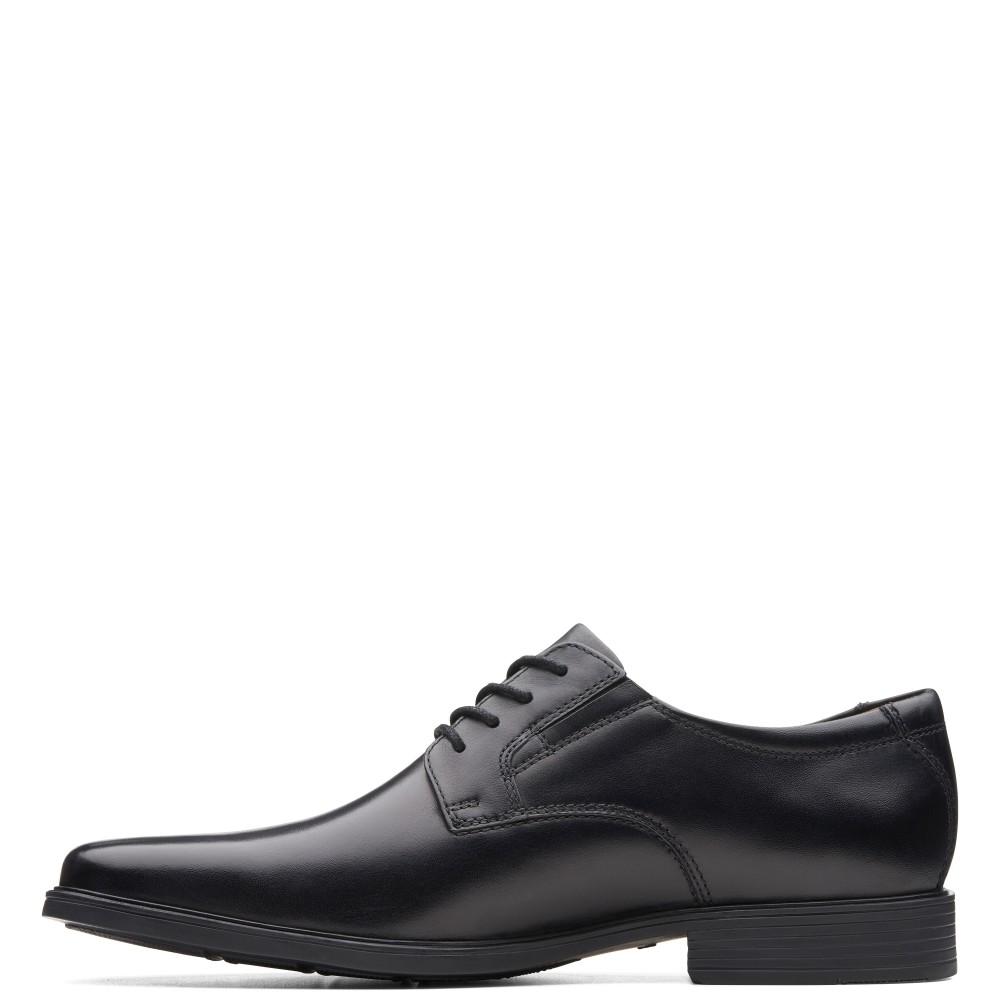 CLARKS</br>Ανδρικά Δετά Παπούτσια Μαύρο Δέρμα TILDEN PLAIN Clarks CLARKS</br>Ανδρικά Δετά Παπούτσια Μαύρο Δέρμα TILDEN PLAIN Clarks