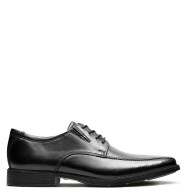 Ανδρικά Δετά Παπούτσια Μαύρο Δέρμα TILDEN WALK Clarks