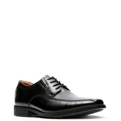 Ανδρικά Δετά Παπούτσια Μαύρο Δέρμα TILDEN WALK Clarks