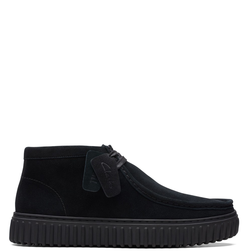 CLARKS</br>Ανδρικά Μποτάκια Μαύρο Suede TORHILL HI Clarks CLARKS</br>Ανδρικά Μποτάκια Μαύρο Suede TORHILL HI Clarks