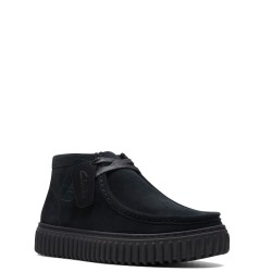 Ανδρικά Μποτάκια Μαύρο Suede TORHILL HI Clarks