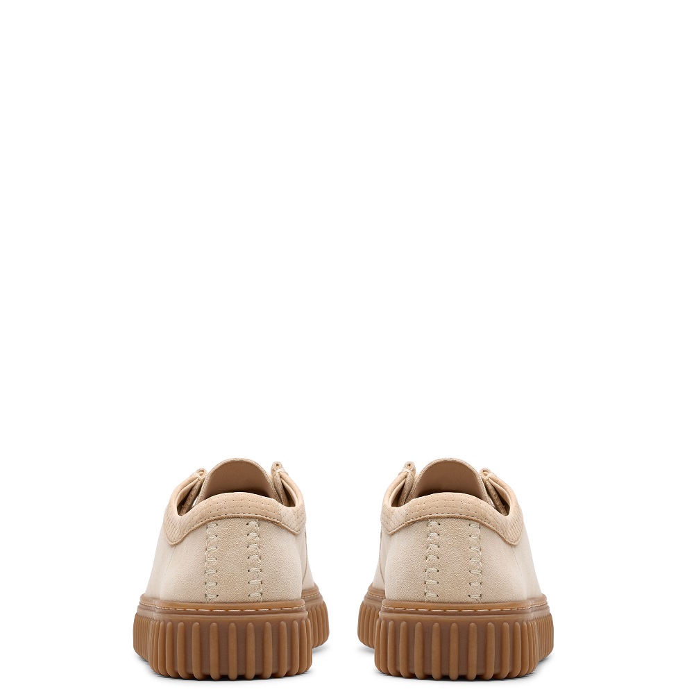 CLARKS</br>Ανδρικά Δετά Παπούτσια Εκρού Suede TORHILL LO Clarks CLARKS</br>Ανδρικά Δετά Παπούτσια Εκρού Suede TORHILL LO Clarks