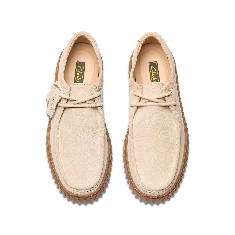 CLARKS</br>Ανδρικά Δετά Παπούτσια Εκρού Suede TORHILL LO Clarks CLARKS</br>Ανδρικά Δετά Παπούτσια Εκρού Suede TORHILL LO Clarks