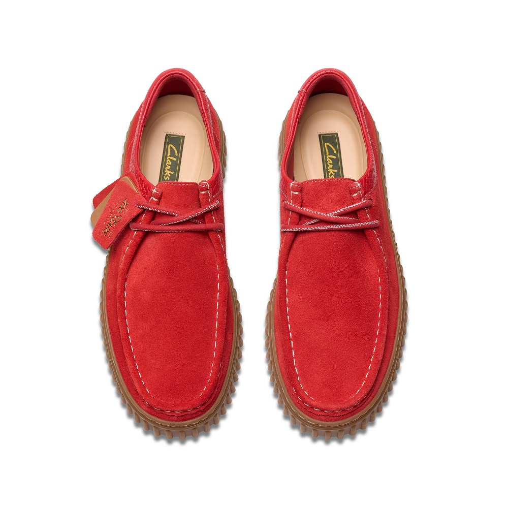 CLARKS</br>Ανδρικά Δετά Παπούτσια Κόκκινο Suede TORHILL LO Clarks CLARKS</br>Ανδρικά Δετά Παπούτσια Κόκκινο Suede TORHILL LO Clarks