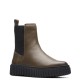 CLARKS</br>Γυναικεία Μποτάκια Χακί Δέρμα TORHILL MAPLE Clarks CLARKS</br>Γυναικεία Μποτάκια Χακί Δέρμα TORHILL MAPLE Clarks
