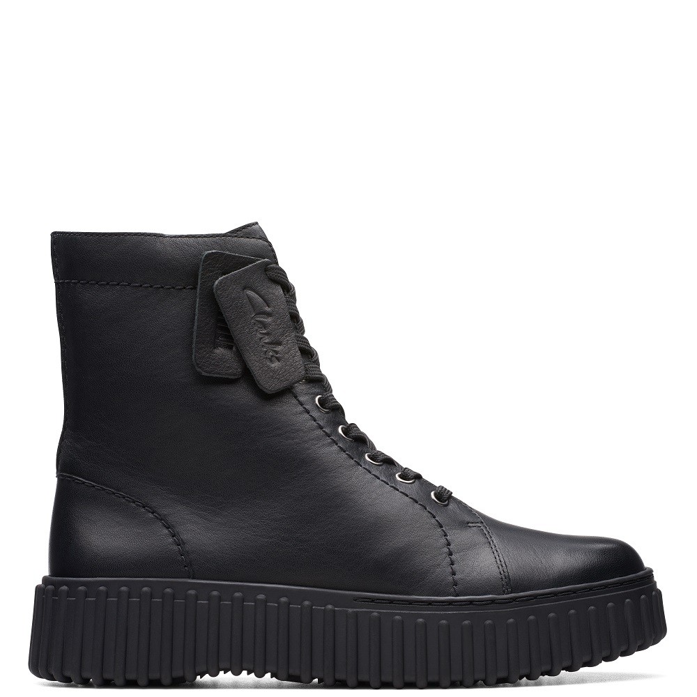 CLARKS</br>Γυναικεία Μποτάκια Μαύρο Δέρμα TORHILL RISE Clarks CLARKS</br>Γυναικεία Μποτάκια Μαύρο Δέρμα TORHILL RISE Clarks