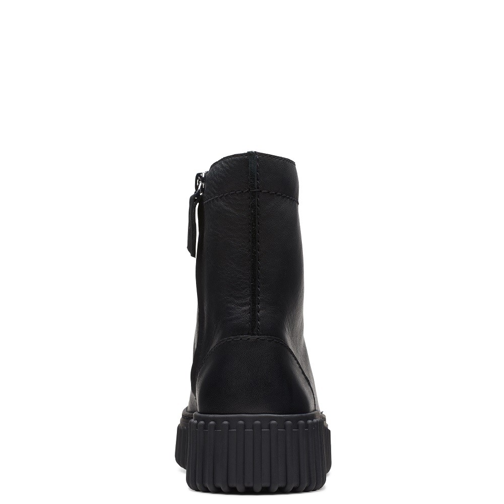 CLARKS</br>Γυναικεία Μποτάκια Μαύρο Δέρμα TORHILL RISE Clarks CLARKS</br>Γυναικεία Μποτάκια Μαύρο Δέρμα TORHILL RISE Clarks