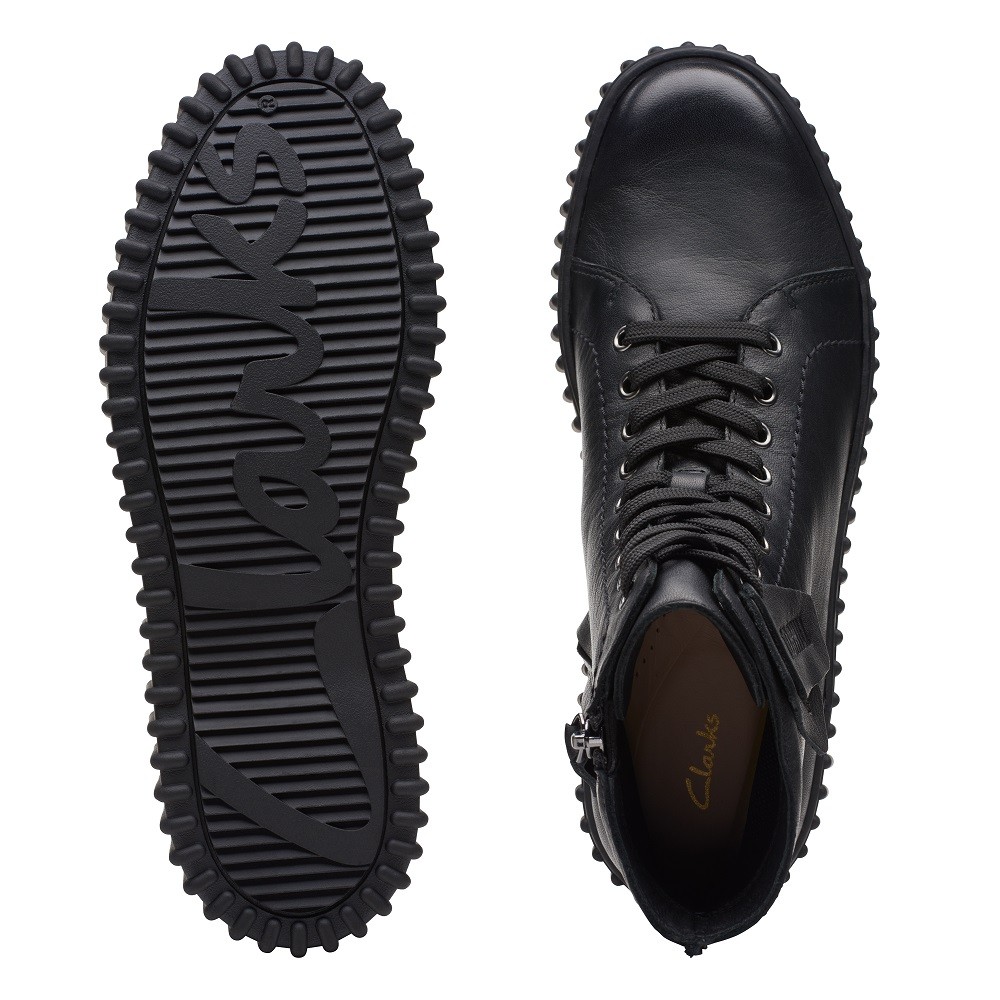 CLARKS</br>Γυναικεία Μποτάκια Μαύρο Δέρμα TORHILL RISE Clarks CLARKS</br>Γυναικεία Μποτάκια Μαύρο Δέρμα TORHILL RISE Clarks