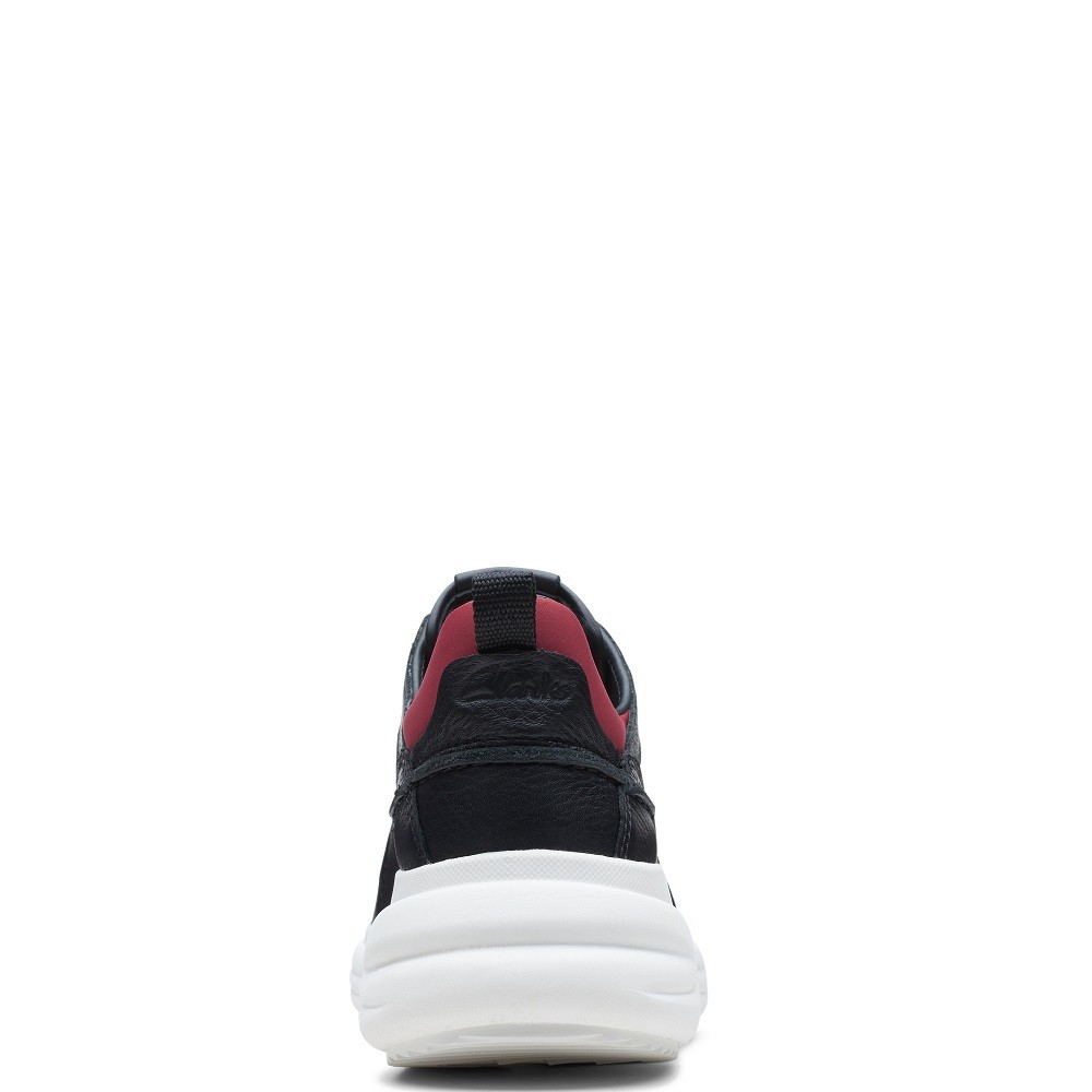 CLARKS</br>Γυναικεία Sneakers Μαύρο Δέρμα TRICOMET RUN Clarks CLARKS</br>Γυναικεία Sneakers Μαύρο Δέρμα TRICOMET RUN Clarks