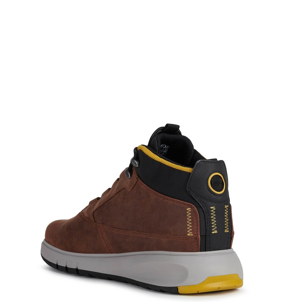 GEOX</br>Ανδρικά Μποτάκια Ταμπά Δέρμα Nubuck Waterproof AERANTIS 4X4 ABX A U04APA 00045 C0013 Geox